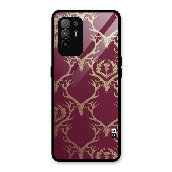Golden Bull Design Glass Back Case for Oppo F19 Pro Plus 5G