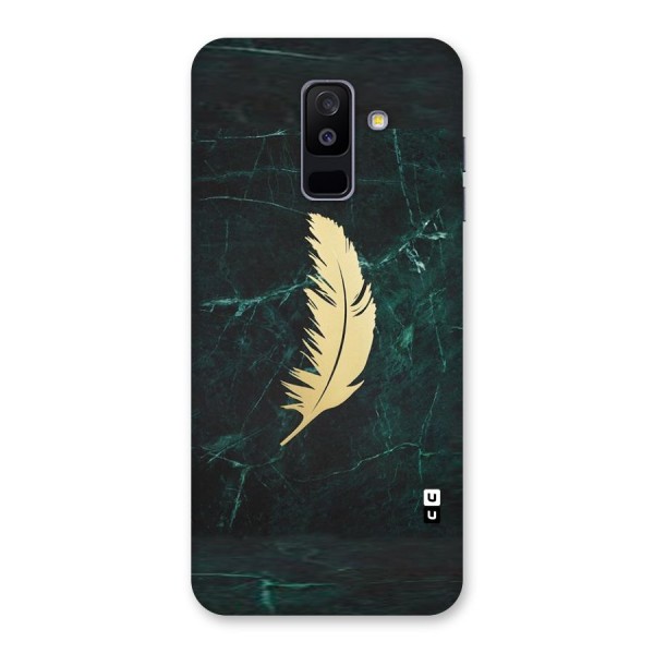 Golden Feather Back Case for Galaxy A6 Plus