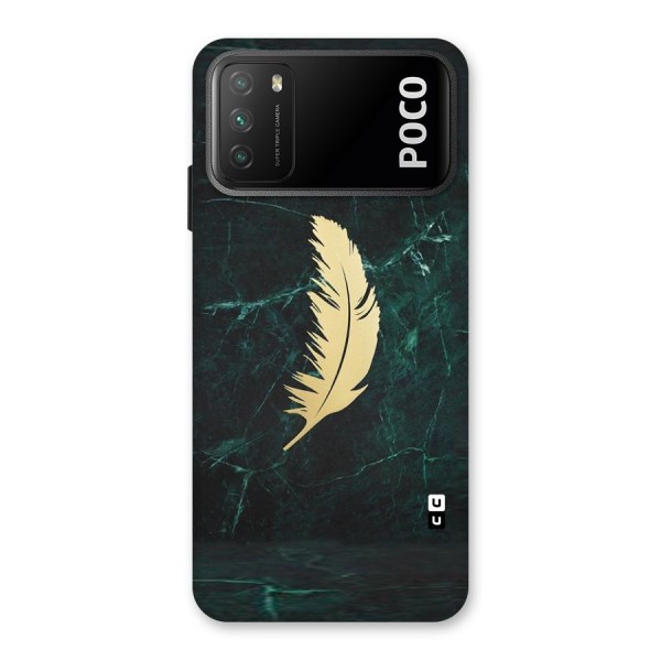 Golden Feather Back Case for Poco M3