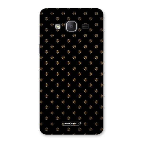 Golden Flowers Back Case for Galaxy On7 2015
