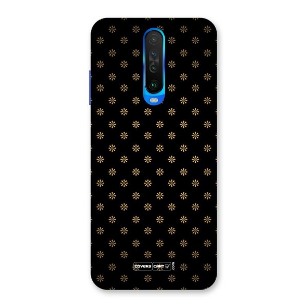 Golden Flowers Back Case for Poco X2