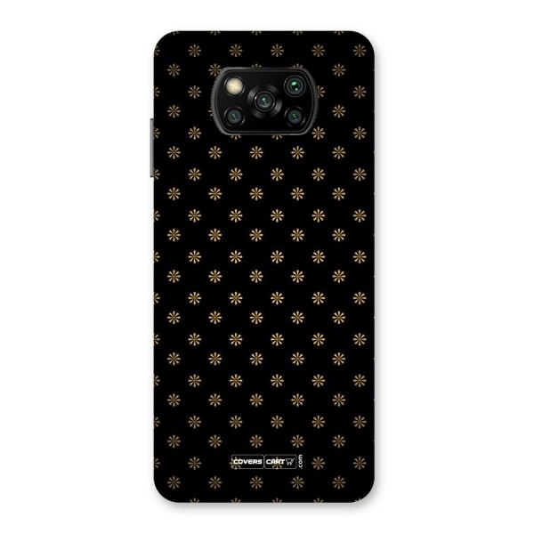 Golden Flowers Back Case for Poco X3