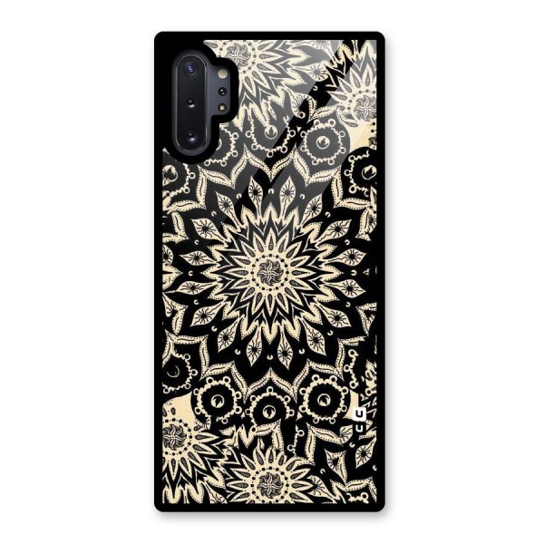 Golden Mandala Glass Back Case for Galaxy Note 10 Plus