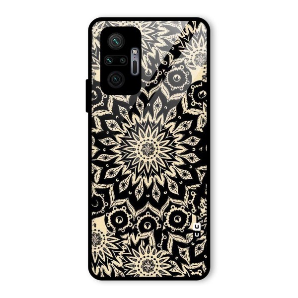 Golden Mandala Glass Back Case for Redmi Note 10 Pro