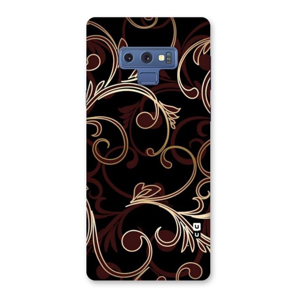 Golden Maroon Beauty Back Case for Galaxy Note 9