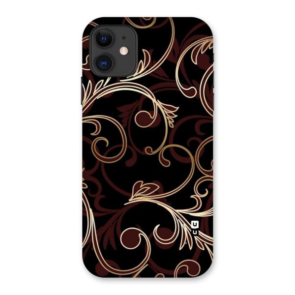 Golden Maroon Beauty Back Case for iPhone 11