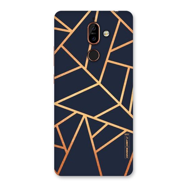 Golden Pattern Back Case for Nokia 7 Plus