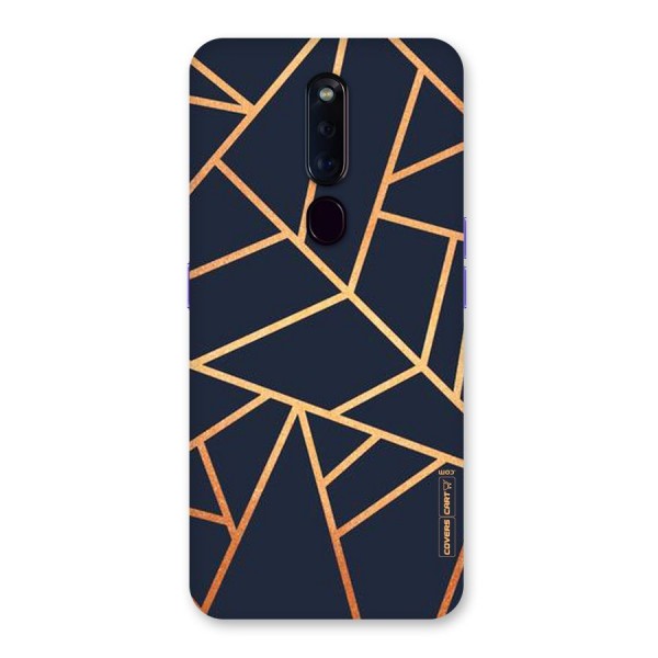 Golden Pattern Back Case for Oppo F11 Pro