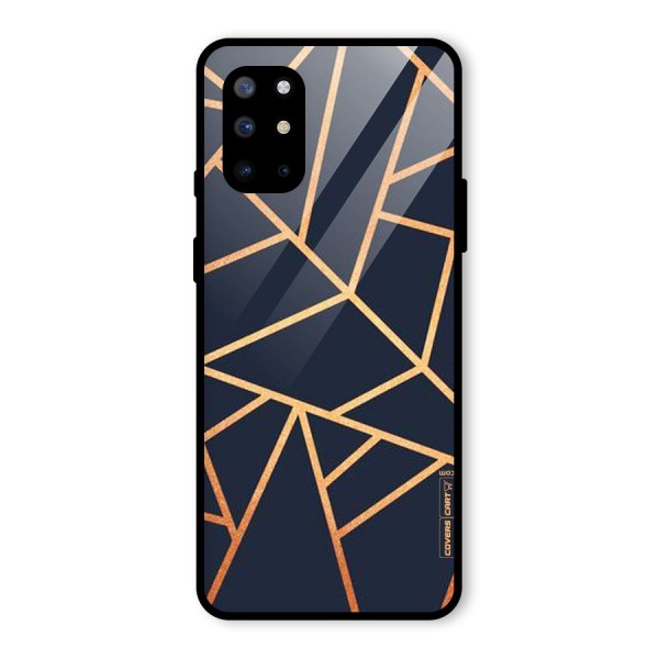 Golden Pattern Glass Back Case for OnePlus 8T