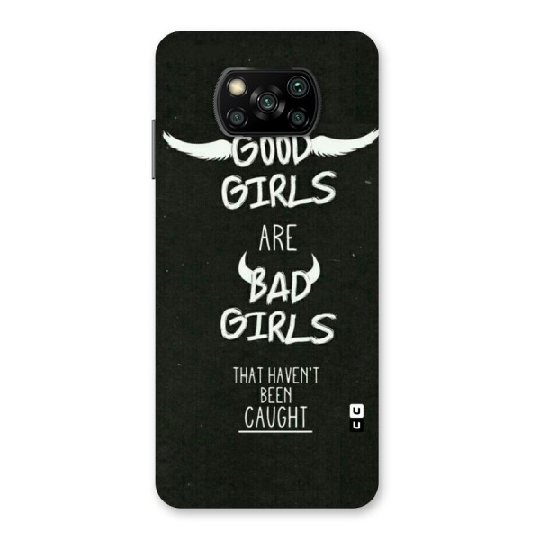 Good Bad Girls Back Case for Poco X3
