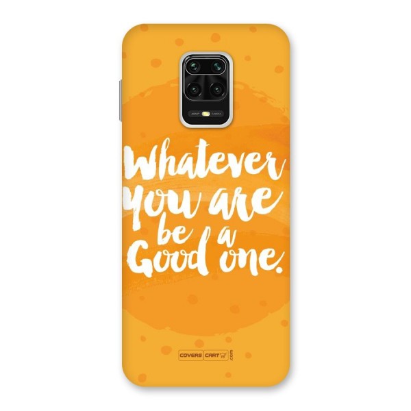 Good One Quote Back Case for Redmi Note 9 Pro Max