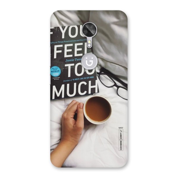 Good Reads And Coffee Back Case for Gionee A1