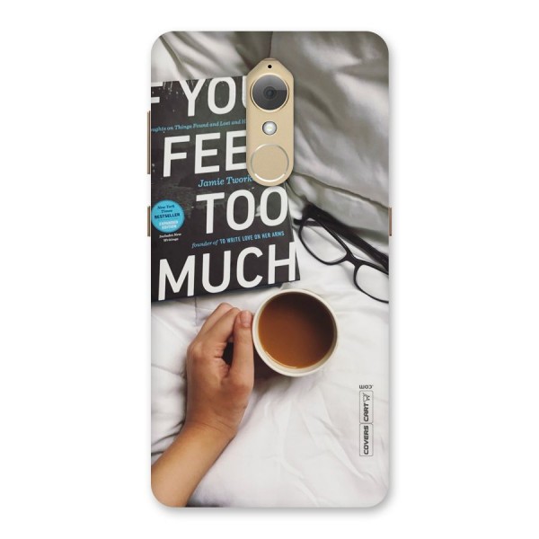 Good Reads And Coffee Back Case for Lenovo K8