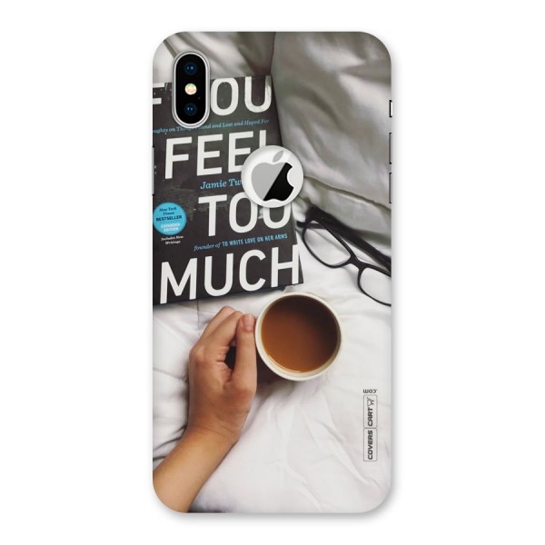 Good Reads And Coffee Back Case for iPhone X Logo Cut