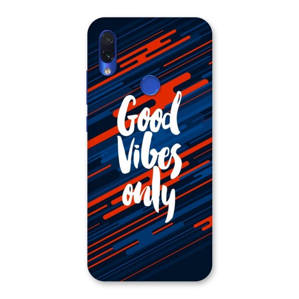 Good Vibes Only Back Case for Redmi Note 7