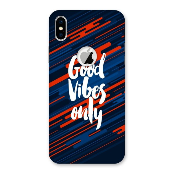 Good Vibes Only Back Case for iPhone XS Logo Cut