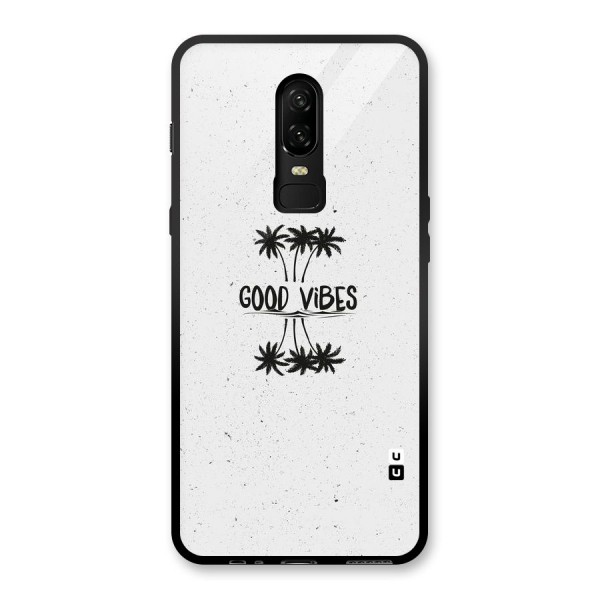 Good Vibes Rugged Glass Back Case for OnePlus 6