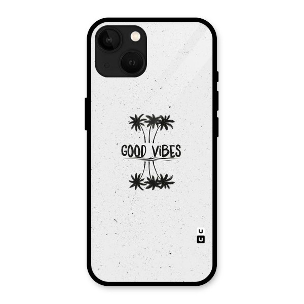 Good Vibes Rugged Glass Back Case for iPhone 13