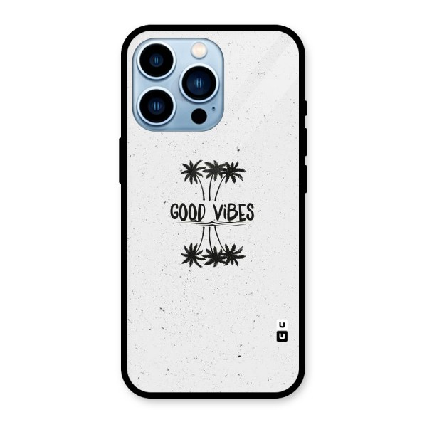 Good Vibes Rugged Glass Back Case for iPhone 13 Pro
