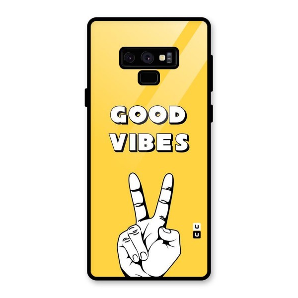 Good Vibes Victory Glass Back Case for Galaxy Note 9