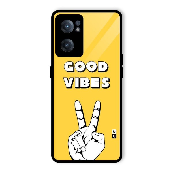 Good Vibes Victory Glass Back Case for OnePlus Nord CE 2 5G