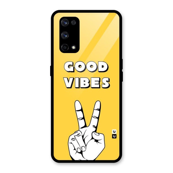 Good Vibes Victory Glass Back Case for Realme X7 Pro