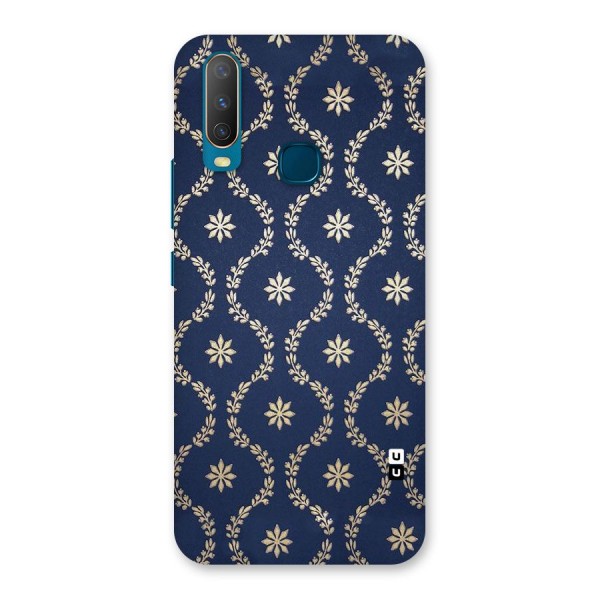 Gorgeous Gold Leaf Pattern Back Case for Vivo Y17