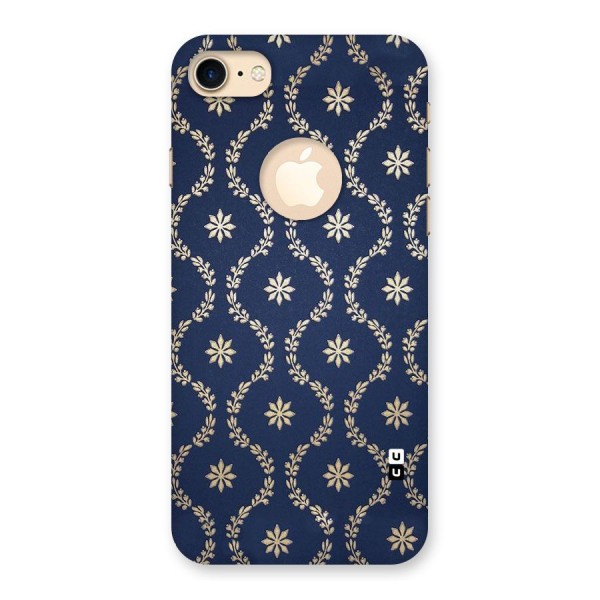 Gorgeous Gold Leaf Pattern Back Case for iPhone 7 Logo Cut