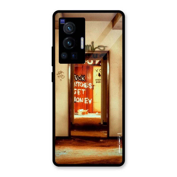 Grafitty Door Glass Back Case for Vivo X70 Pro