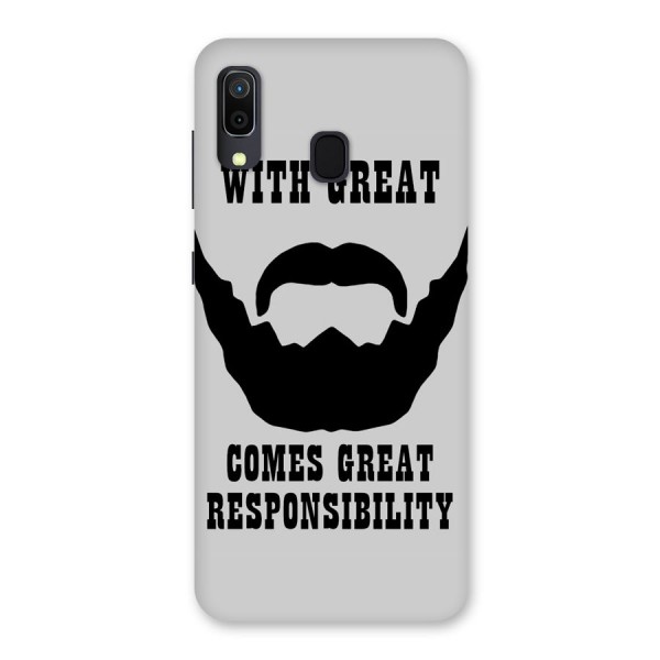 Great Beard Great Responsibility Back Case for Galaxy A30