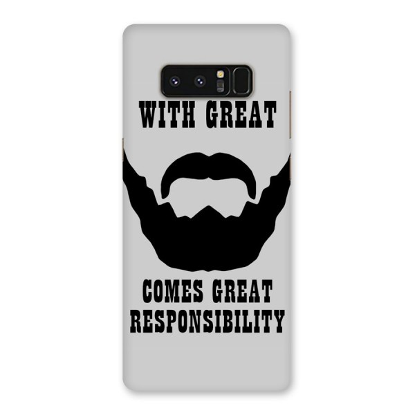 Great Beard Great Responsibility Back Case for Galaxy Note 8