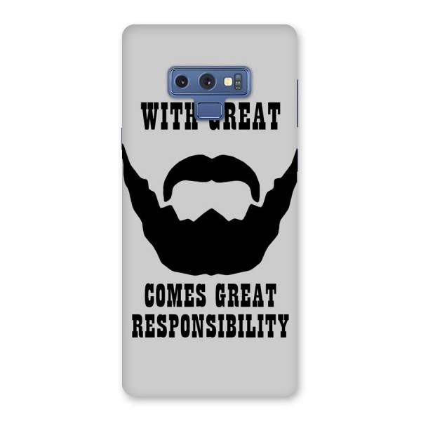 Great Beard Great Responsibility Back Case for Galaxy Note 9