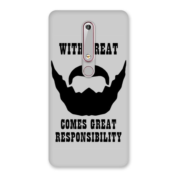 Great Beard Great Responsibility Back Case for Nokia 6.1