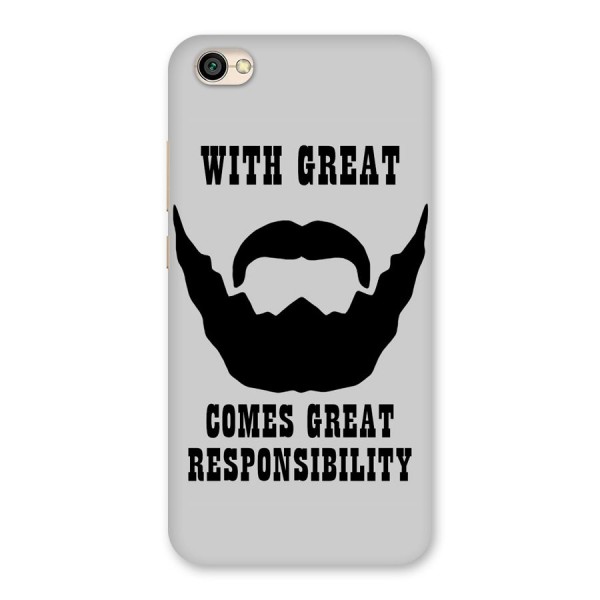 Great Beard Great Responsibility Back Case for Redmi Y1 Lite