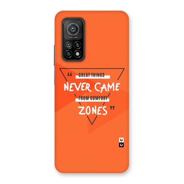 Great Things Comfort Zones Back Case for Mi 10T 5G