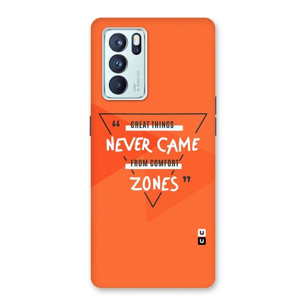 Great Things Comfort Zones Back Case for Oppo Reno6 Pro 5G