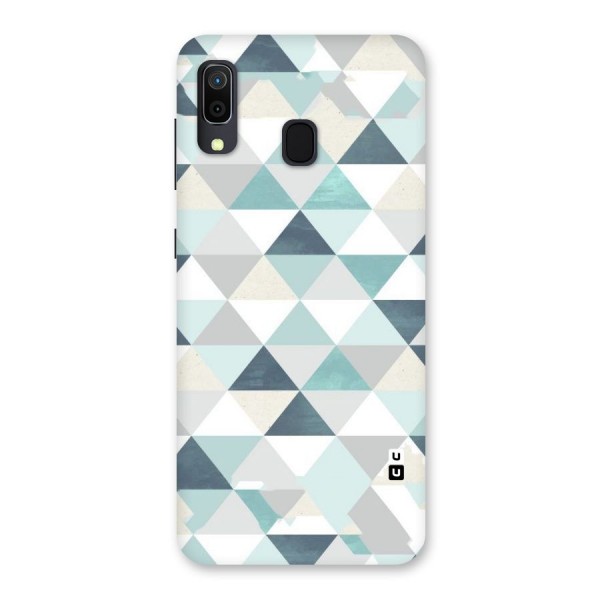 Green And Grey Pattern Back Case for Galaxy A30