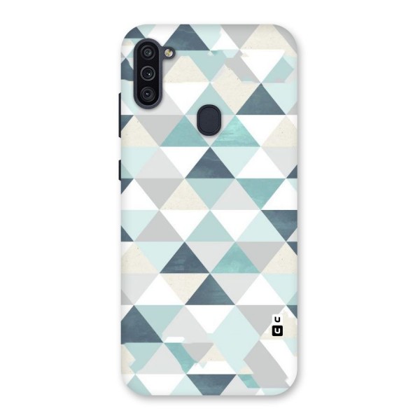 Green And Grey Pattern Back Case for Galaxy M11