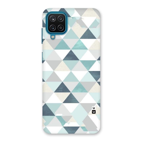 Green And Grey Pattern Back Case for Galaxy M12