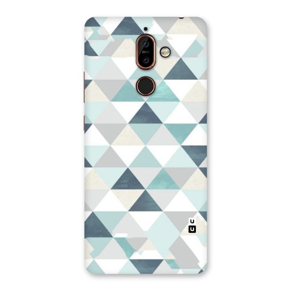 Green And Grey Pattern Back Case for Nokia 7 Plus