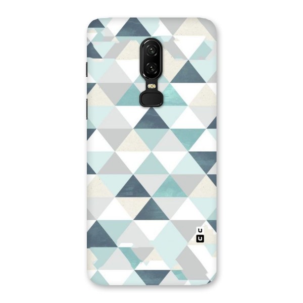 Green And Grey Pattern Back Case for OnePlus 6