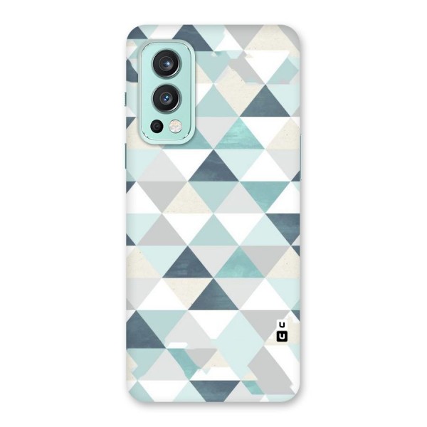 Green And Grey Pattern Back Case for OnePlus Nord 2 5G