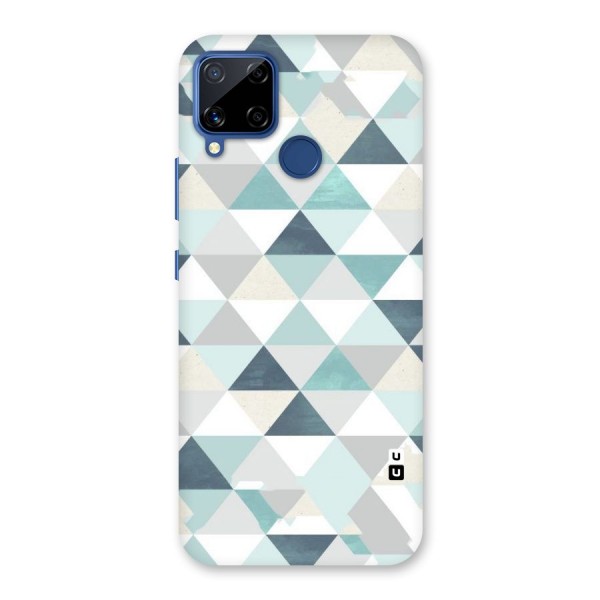 Green And Grey Pattern Back Case for Realme Narzo 30A
