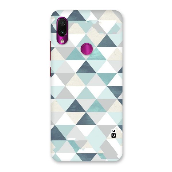 Green And Grey Pattern Back Case for Redmi Note 7 Pro
