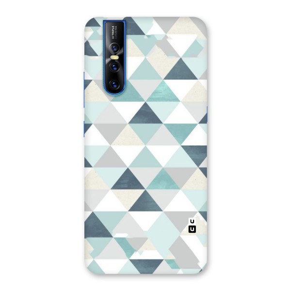 Green And Grey Pattern Back Case for Vivo V15 Pro