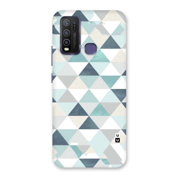Green And Grey Pattern Back Case for Vivo Y50