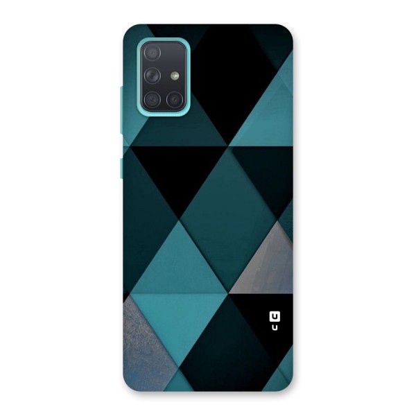 Green Black Shapes Back Case for Galaxy A71