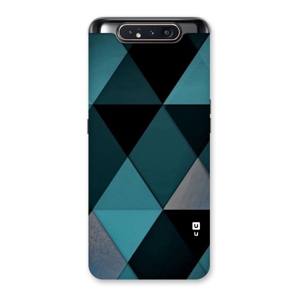 Green Black Shapes Back Case for Galaxy A80