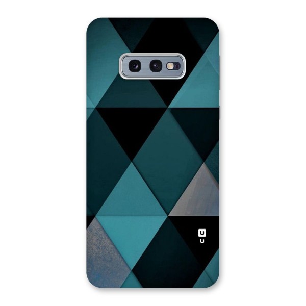 Green Black Shapes Back Case for Galaxy S10e