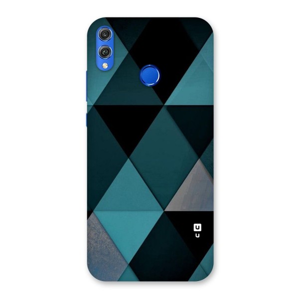 Green Black Shapes Back Case for Honor 8X